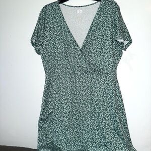 Kohls S.O green floral dress